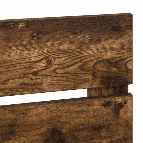 vidaXL Headboard with Headboard Smoked Oak 120 cm Engineered wood