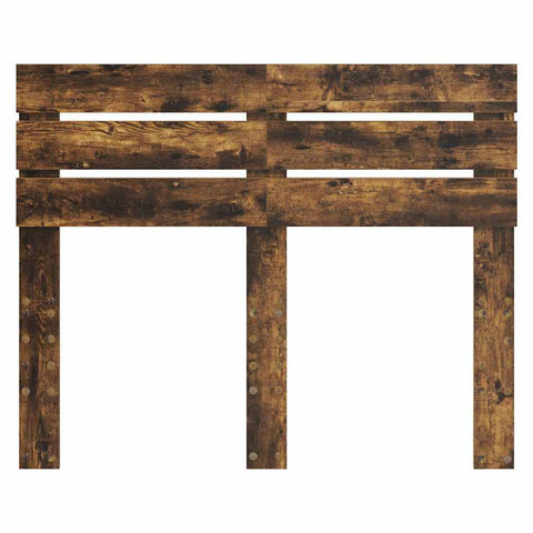 vidaXL Headboard with Headboard Smoked Oak 120 cm Engineered wood