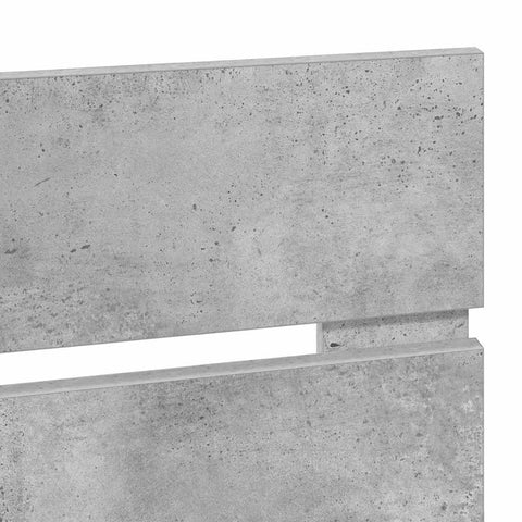 vidaXL Headboard with Headboard Concrete Grey 90 cm Engineered wood