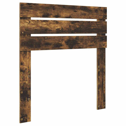 vidaXL Headboard with Headboard Smoked Oak 90 cm Engineered wood