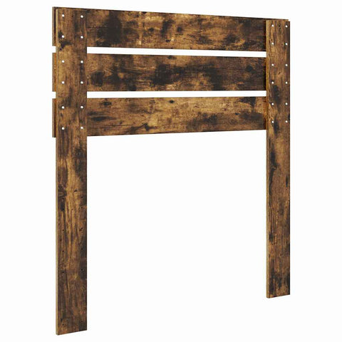 vidaXL Headboard with Headboard Smoked Oak 90 cm Engineered wood