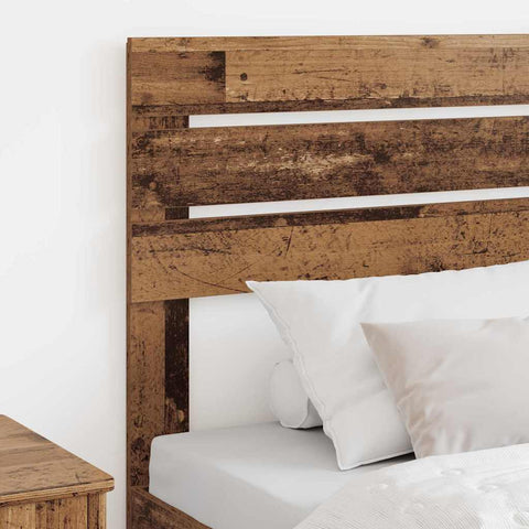 vidaXL Headboard with Headboard Old Wood 90 cm Engineered wood