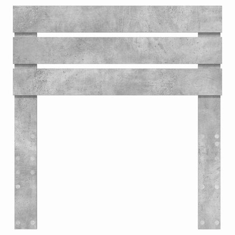 vidaXL Headboard with Headboard Concrete Grey 75 cm Engineered wood