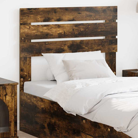vidaXL Headboard with Headboard Smoked Oak 75 cm Engineered wood