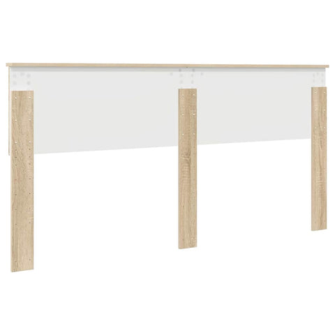 vidaXL Headboard with Headboard Sonoma Oak 200 cm Engineered wood