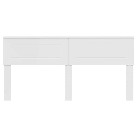 vidaXL Headboard with Headboard Gloss White 200 cm Engineered wood