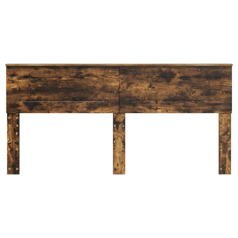 vidaXL Headboard with Headboard Smoked Oak 200 cm Engineered wood