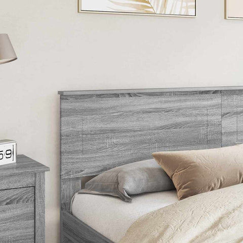 vidaXL Headboard with Headboard Grey Sonoma 200 cm Engineered wood