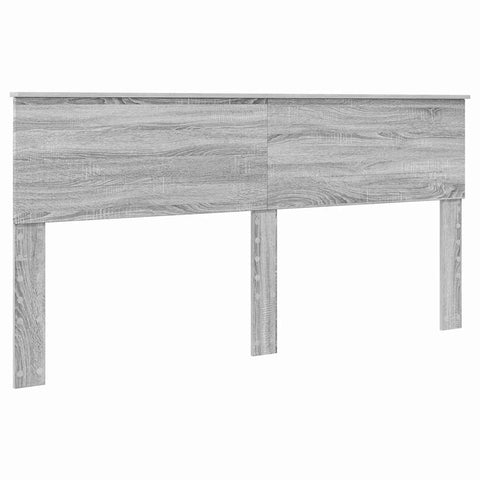 vidaXL Headboard with Headboard Grey Sonoma 200 cm Engineered wood
