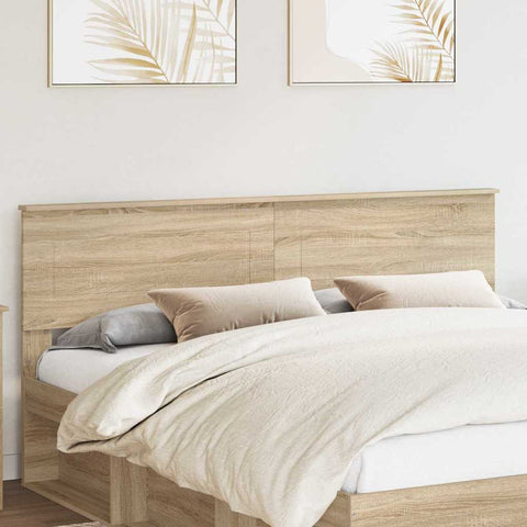 vidaXL Headboard with Headboard Sonoma Oak 180 cm Engineered wood