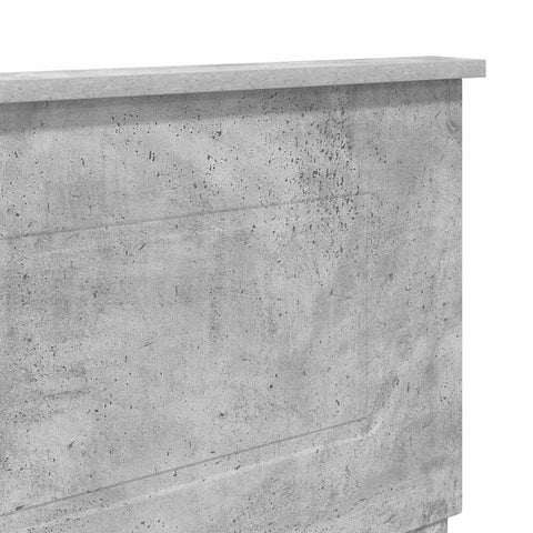 vidaXL Headboard with Headboard Concrete Grey 180 cm Engineered wood