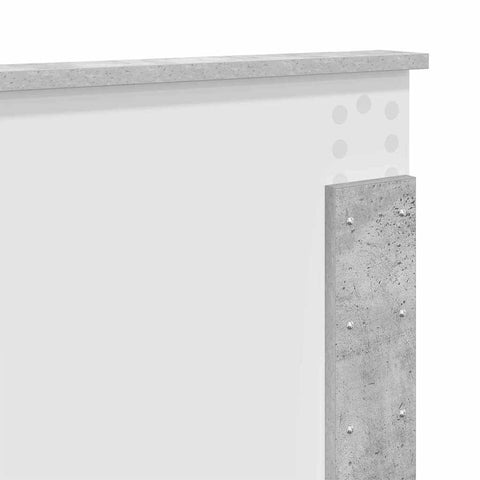 vidaXL Headboard with Headboard Concrete Grey 180 cm Engineered wood