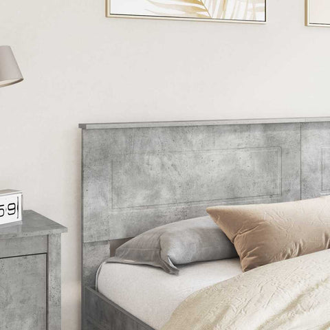 vidaXL Headboard with Headboard Concrete Grey 180 cm Engineered wood