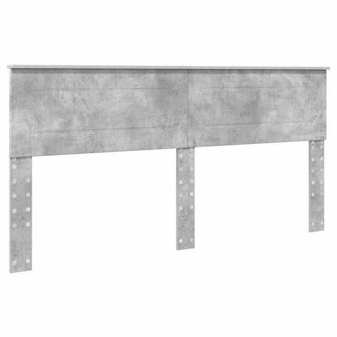 vidaXL Headboard with Headboard Concrete Grey 180 cm Engineered wood