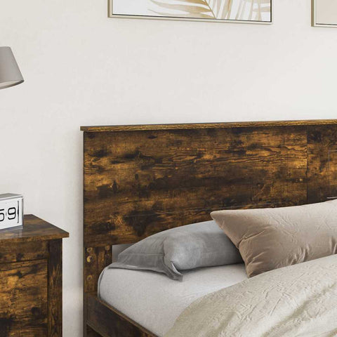 vidaXL Headboard with Headboard Smoked Oak 180 cm Engineered wood