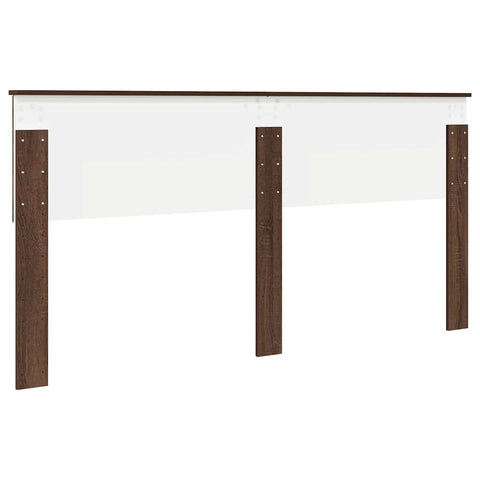 vidaXL Headboard with Headboard Brown Oak 180 cm Engineered wood