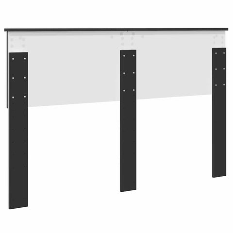 vidaXL Headboard with Headboard Black Oak 150 cm Engineered wood