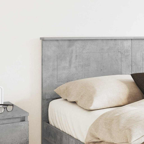 vidaXL Headboard with Headboard Concrete Grey 140 cm Engineered wood