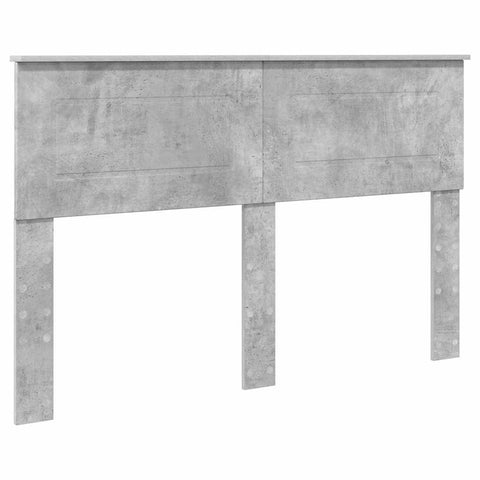 vidaXL Headboard with Headboard Concrete Grey 140 cm Engineered wood