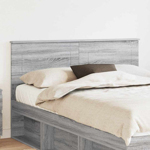 vidaXL Headboard with Headboard Grey Sonoma 140 cm Engineered wood