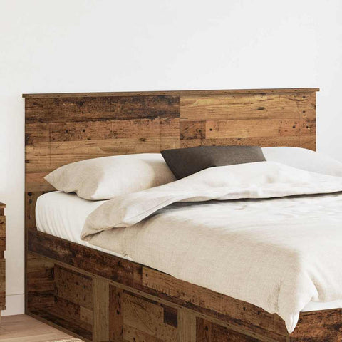 vidaXL Headboard with Headboard Old Wood 140 cm Engineered wood