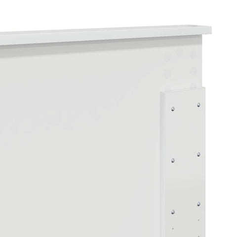 vidaXL Headboard with Headboard Gloss White 135 cm Engineered wood