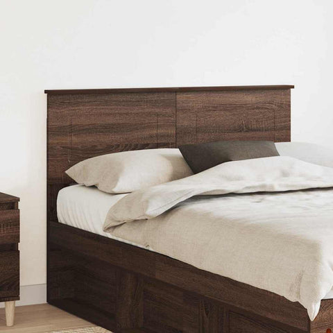 vidaXL Headboard with Headboard Brown Oak 135 cm Engineered wood