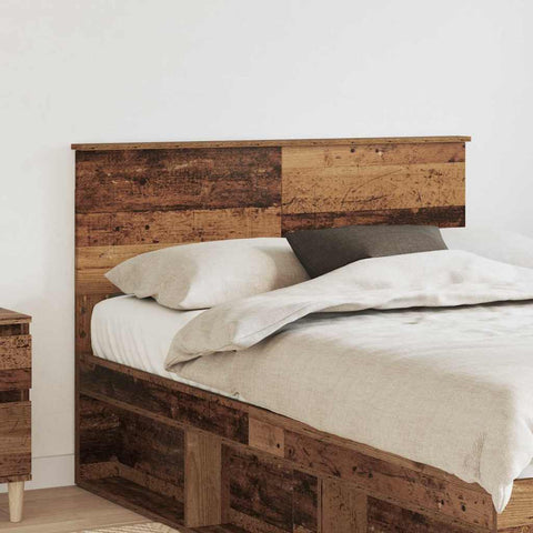 vidaXL Headboard with Headboard Old Wood 135 cm Engineered wood