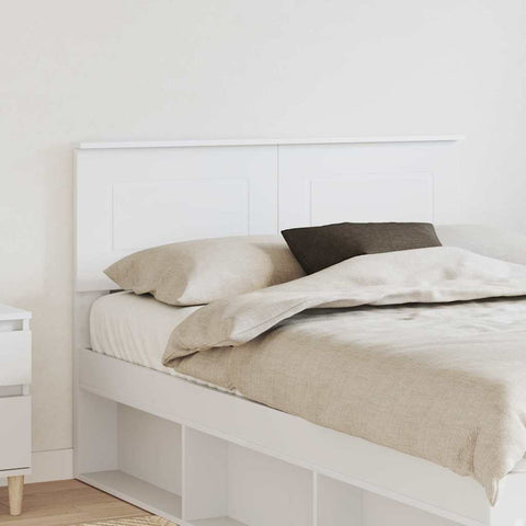 vidaXL Headboard with Headboard White 120 cm Engineered wood