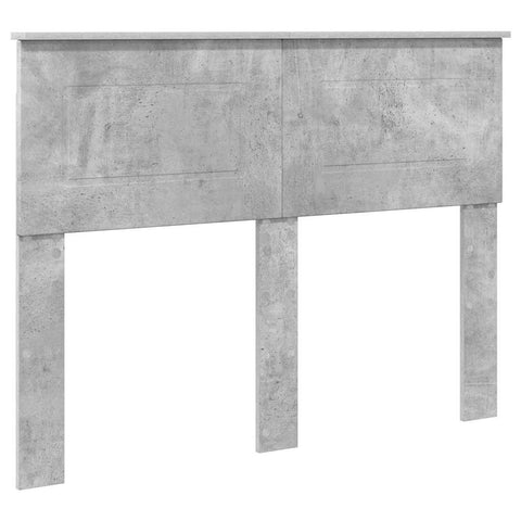 vidaXL Headboard with Headboard Concrete Grey 120 cm Engineered wood