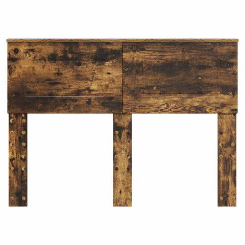 vidaXL Headboard with Headboard Smoked Oak 120 cm Engineered wood
