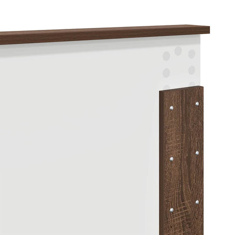 vidaXL Headboard with Headboard Brown Oak 120 cm Engineered wood