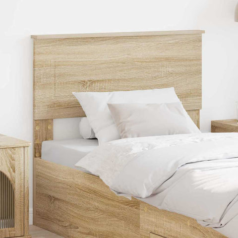 vidaXL Headboard with Headboard Sonoma Oak 90 cm Engineered wood
