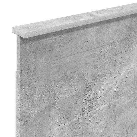 vidaXL Headboard with Headboard Concrete Grey 90 cm Engineered wood