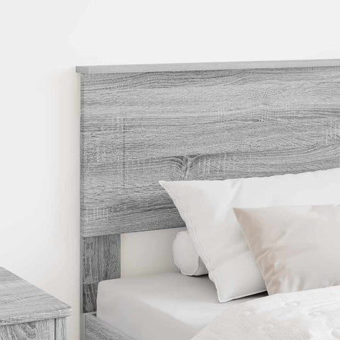 vidaXL Headboard with Headboard Grey Sonoma 80 cm Engineered wood