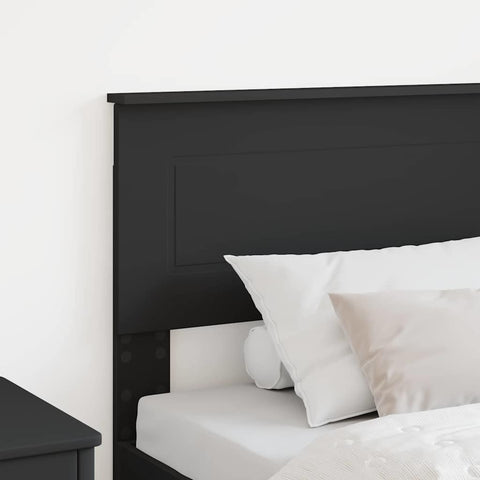 vidaXL Headboard with Headboard Black Oak 75 cm Engineered wood