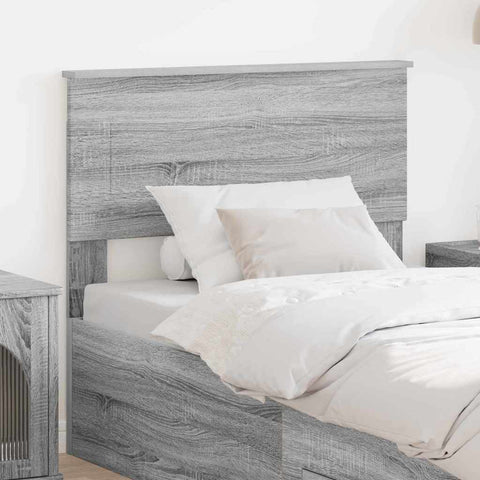 vidaXL Headboard with Headboard Grey Sonoma 75 cm Engineered wood