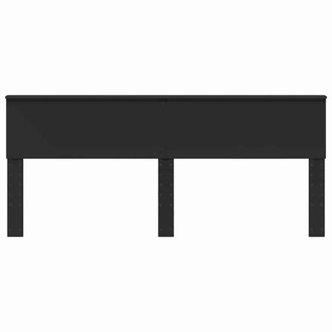 vidaXL Headboard with Headboard Black Oak 200 cm Engineered wood