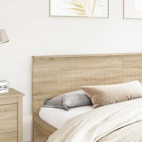 vidaXL Headboard with Headboard Sonoma Oak 200 cm Engineered wood