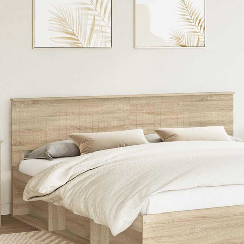 vidaXL Headboard with Headboard Sonoma Oak 200 cm Engineered wood