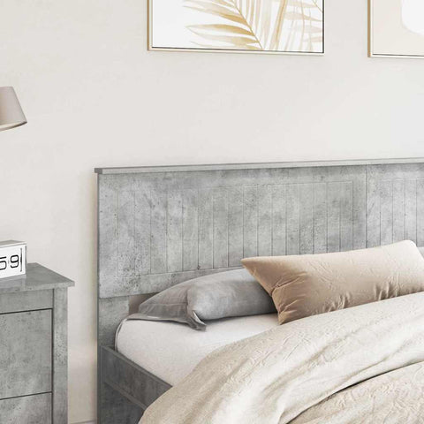 vidaXL Headboard with Headboard Concrete Grey 200 cm Engineered wood