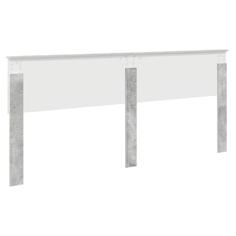vidaXL Headboard with Headboard Concrete Grey 200 cm Engineered wood