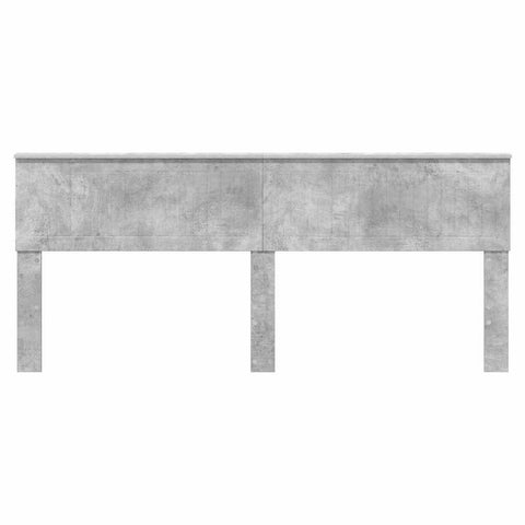 vidaXL Headboard with Headboard Concrete Grey 200 cm Engineered wood