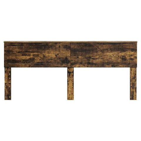 vidaXL Headboard with Headboard Smoked Oak 200 cm Engineered wood