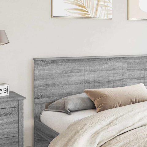 vidaXL Headboard with Headboard Grey Sonoma 200 cm Engineered wood