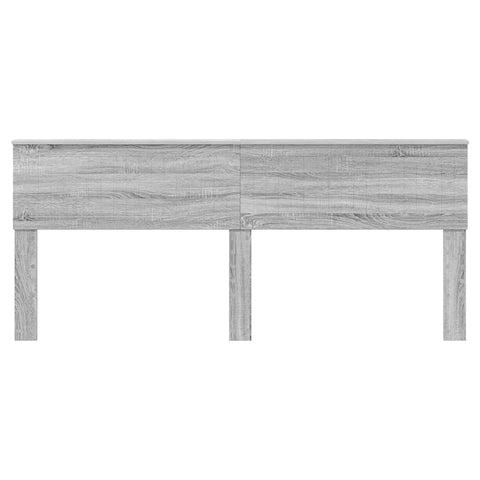 vidaXL Headboard with Headboard Grey Sonoma 200 cm Engineered wood