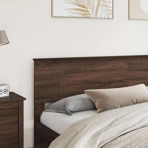 vidaXL Headboard with Headboard Brown Oak 200 cm Engineered wood