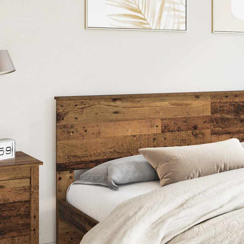vidaXL Headboard with Headboard Old Wood 200 cm Engineered wood