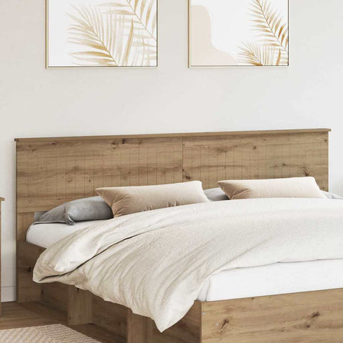 vidaXL Headboard with Headboard Artisan Oak 200 cm Engineered wood
