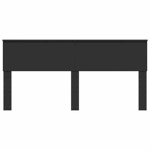 vidaXL Headboard with Headboard Black Oak 180 cm Engineered wood